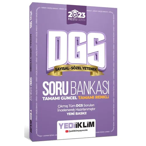 Yediiklim 2023 Prestij Serisi DGS Sayısal-Sözel Yetenek Soru Bankası