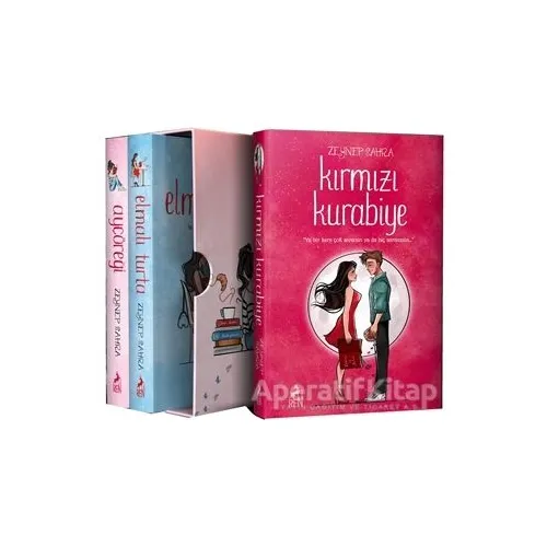 Ayçöreği - Elmalı Turta - Kırmızı Kurabiye Seti - 3 Kitap Takım - Zeynep Sahra - Ren Kitap