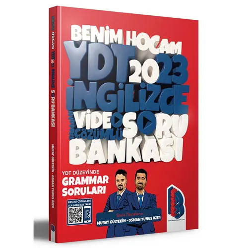 Benim Hocam 2024 YDT İngilizce Tamamı Video Çözümlü Soru Bankası