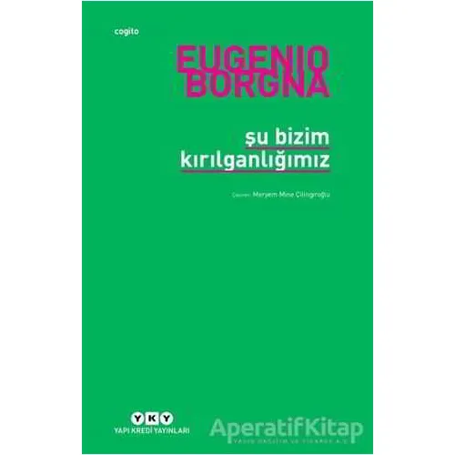 Şu Bizim Kırılganlığımız - Eugenio Borgna - Yapı Kredi Yayınları