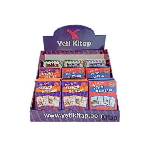 Eğitim Kartları Standı (27 Kutu Kart) - Kolektif - Yeti Kitap