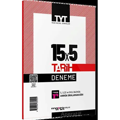 2023 TYT Tarih 15 Deneme Tamamı Video Çözümlü Marka Yayınları - Kolektif - Marka Yayınları