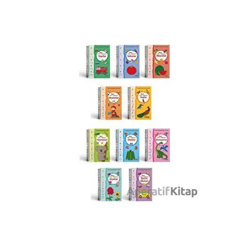 Spiralli Haydi Çizelim Boyayalım Serisi (10 Kitap) - Kolektif - Karatay Çocuk
