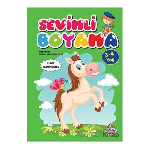 Sevimli Boyama (3-4 yaş) - Türkan Ada Kömürcü - Yağmur Çocuk