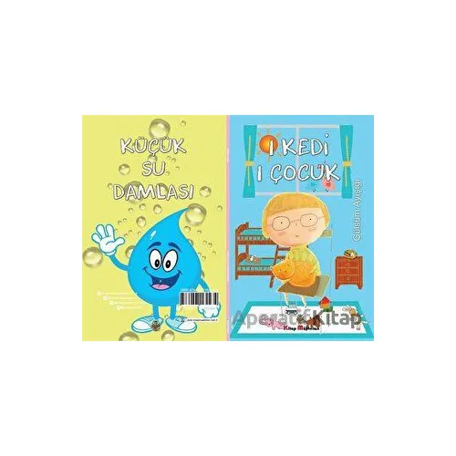 1 Kedi 1 Çocuk - Küçük Su Damlası (2 Hikaye Tek Kitap) - Gülsüm Ayışığı - Kitap Müptelası Yayınları