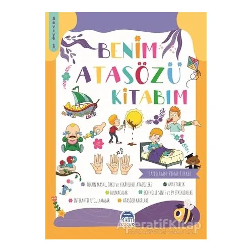 Benim Atasözü Kitabım - Seviye 1 - Pınar Türker - Martı Çocuk Yayınları