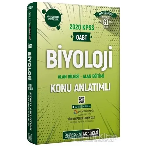 2020 KPSS ÖABT Biyoloji Video Destekli Konu Anlatımlı