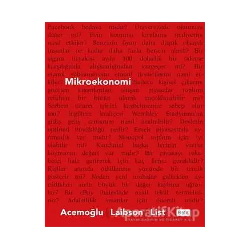 Mikroekonomi - Daron Acemoğlu - Beta Yayınevi