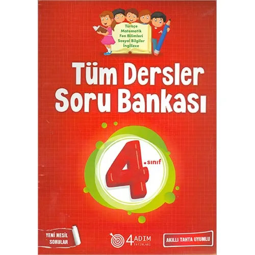 4. Sınıf Tüm Dersler Soru Bankası - Sevil Köybaşı - 4 Adım Yayınları