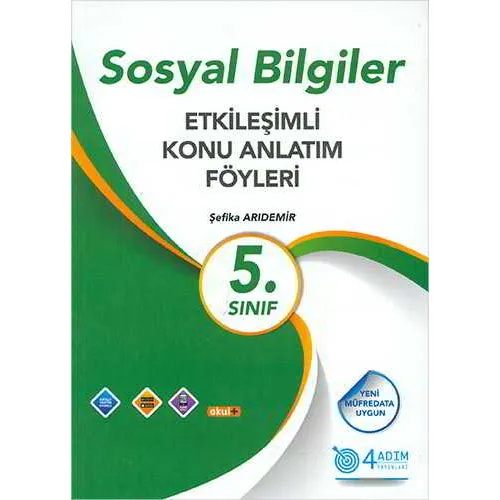 5. Sınıf Sosyal Bilgiler Etkileşimli Konu Anlatım Föyleri 4 Adım Yayınları (2024 Öncesi Müfredat)