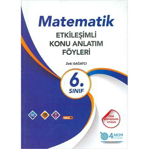 6. Sınıf Matematik Etkileşimli Konu Anlatım Föyleri - Zeki Sağatcı - 4 Adım Yayınları