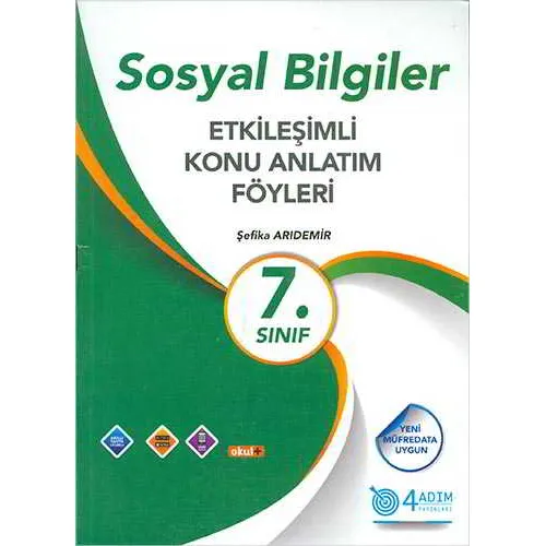 7. Sınıf Sosyal Bilgiler Konu Anlatım Föyleri - Şefika Arıdemir - 4 Adım Yayınları