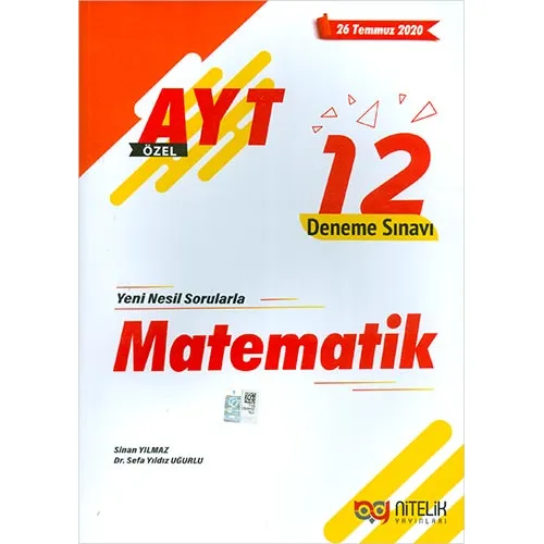 Nitelik AYT Matematik Özel 12 Deneme Sınavı