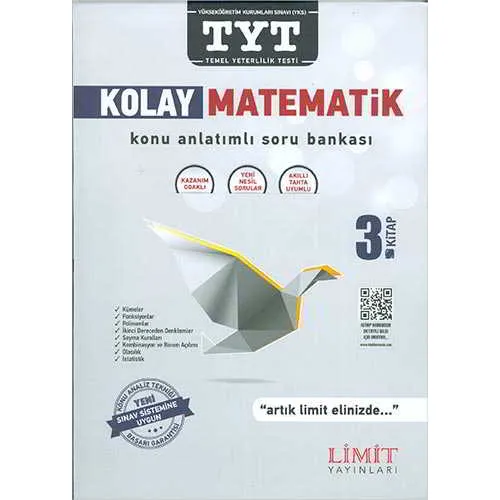 Limit TYT Kolay Matematik Konu Anlatımlı Soru Bankası 3ncü Kitap (Kampanyalı)