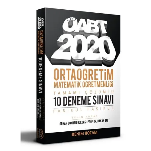 Benim Hocam 2020 ÖABT Ortaöğretim Matematik Öğretmenliği Çözümlü 10 Fasikül Deneme
