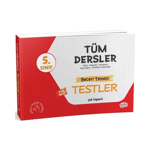 Editör 5.Sınıf Tüm Dersler Beceri Temelli Testler