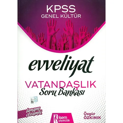 2020 KPSS Evveliyat Vatandaşlık Çözümlü Soru Bankası İsem Yayıncılık