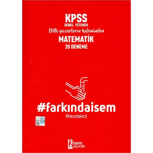 2020 Farkındaİsem KPSS Matematik 20 Deneme İsem Yayıncılık
