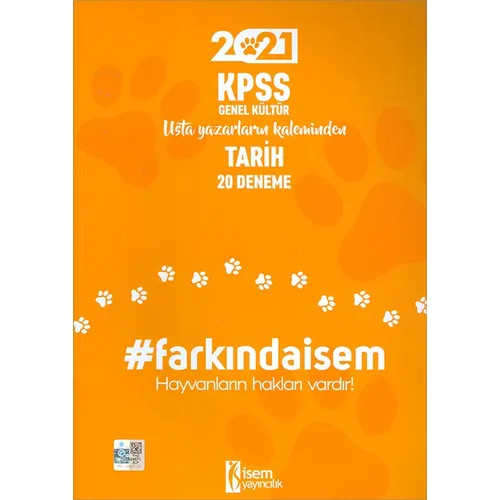 İsem 2021 Farkında İsem KPSS Genel Kültür Tarih 20 Deneme