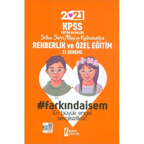 2021 İsem KPSS Eğitim Bilimleri Rehberlik ve Özel Eğitim 21 Deneme