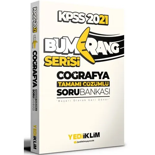 Yediiklim 2021 KPSS Genel Kültür Bumerang Coğrafya Çözümlü Soru Bankası