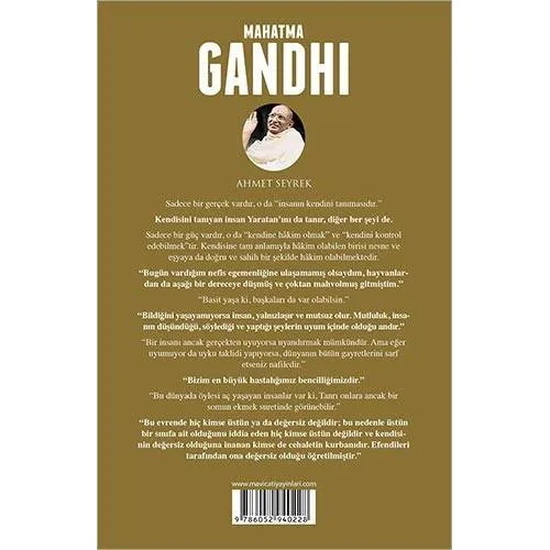 Mahatma Gandhi (Biyografi) Ahmet Seyrek - Maviçatı Yayınları
