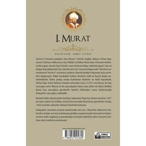 1.Murat (Padişahlar Serisi) Maviçatı Yayınları