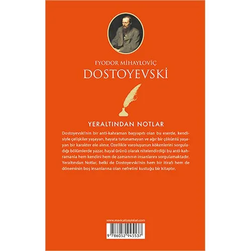 Yeraltından Notlar - Dostoyevski - Maviçatı (Dünya Klasikleri)