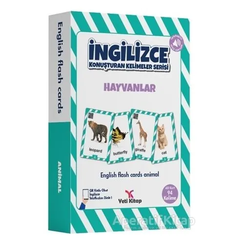 Hayvanlar - İngilizce Konuşturan Kelimeler Serisi - Feyyaz Ulaş - Yeti Kitap