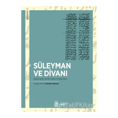 Süleyman ve Divanı - Hasan Kaplan - DBY Yayınları