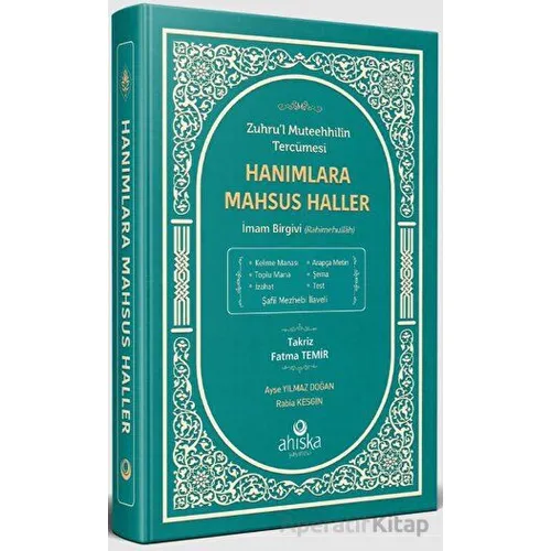 Hanımlara Mahsus Haller - Rabia Kesgin - Ahıska Yayınevi