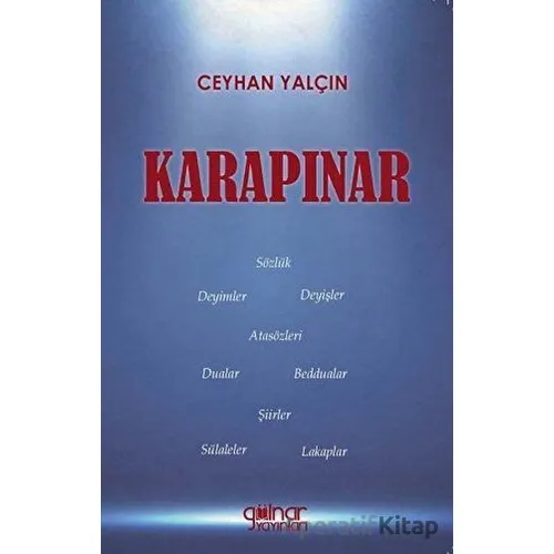 Karapınar - Ceyhan Yalçın - Gülnar Yayınları