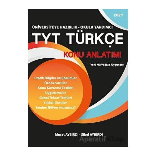 2021 TYT Türkçe Konu Anlatımı - Sibel Aybirdi - Platanus Publishing