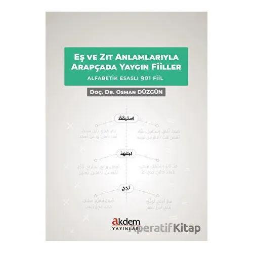Eş ve Zıt Anlamlarıyla Arapçada Yaygın Fiiller - Osman Düzgün - Akdem Yayınları