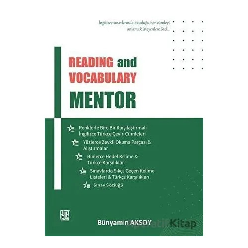 Reading and Vocabulary Mentor - Bünyamin Aksoy - Palet Yayınları