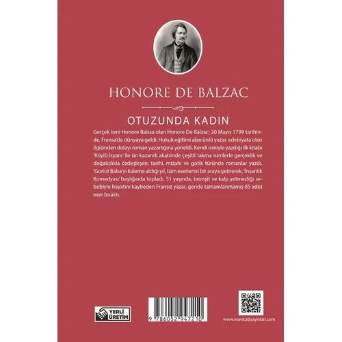 Otuzunda Kadın - Honore de Balzac - Maviçatı (Dünya Klasikleri)