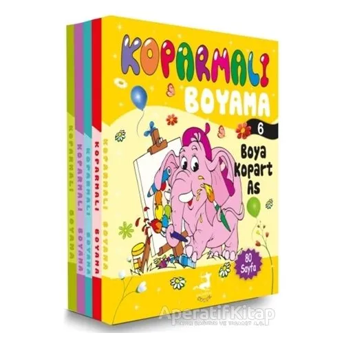 Koparmalı Boyama Set 2 (5 Kitap Takım) - Kolektif - Olimpos Çocuk
