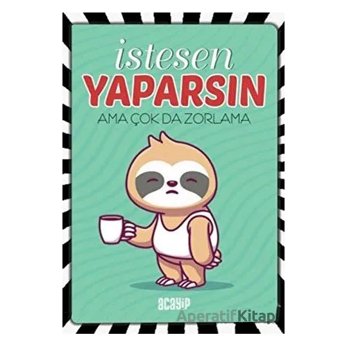 Havalı Tembel Hayvan Defter - Havalı Defterler - Kolektif - Acayip Kitaplar