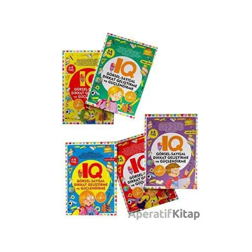 IQ Dikkat Geliştirme ve Güçlendirme Seti (5 Kitap Takım) - Kolektif - Çocuk Gezegeni