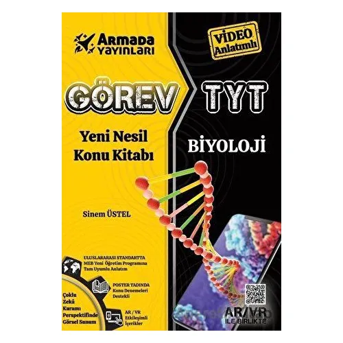 Armada Görev YKS TYT Biyoloji Konu Kitabı Yeni Nesil - Sinem Üstel - Armada Yayınları