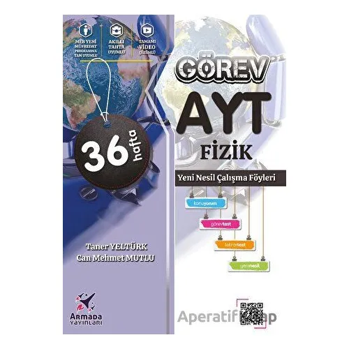 Görev AYT Fizik Yeni Nesil Çalışma Föyleri - Taner Yeltürk - Armada Yayınları