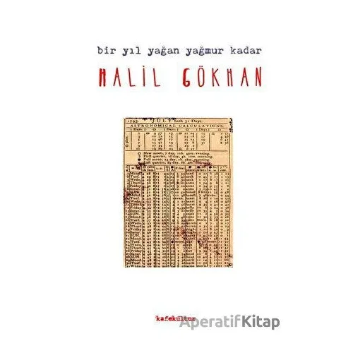 Bir Yıl Yağan Yağmur Kadar - Halil Gökhan - Kafe Kültür Yayıncılık