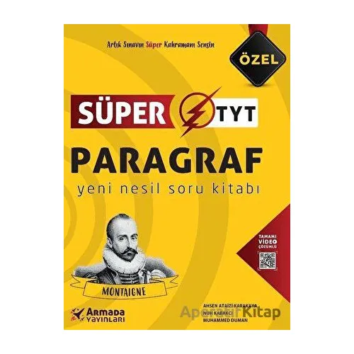 Armada YKS TYT Paragraf Süper Soru Kitabı - Ahsen Ataizi Karakaya - Armada Yayınları