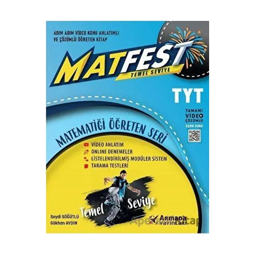 Armada YKS TYT Matfest Temel Seviye Soru Kitabı - Seydi Söğütlü - Armada Yayınları