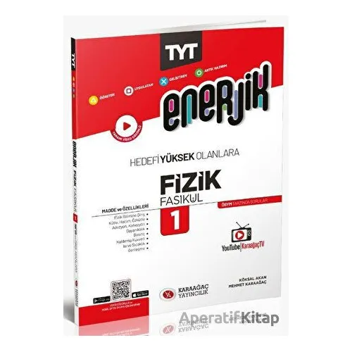 Enerjik TYT Fizik Fasikülleri - 1 - Kolektif - Karaağaç Yayıncılık