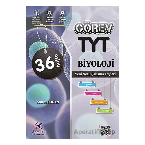 Görev TYT Biyoloji Yeni Nesil Çalışma Föyleri - Murat Doğan - Armada Yayınları