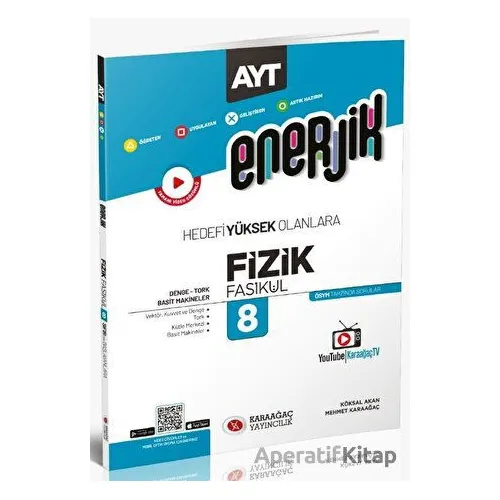 Enerjik AYT Fizik Fasikülleri - 8 - Kolektif - Karaağaç Yayıncılık