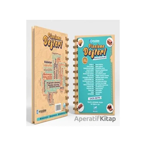 Planlama Defteri & Ders Takip Defteri - Kübra Latifoğlu - Modus Yayınları