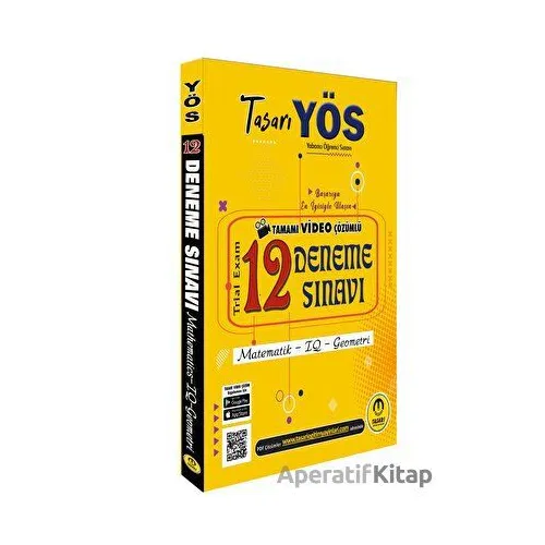 Tasarı Yös 12 Video Çözümlü Deneme Sınavı - Özgen Bulut - Tasarı Eğitim Yayınları