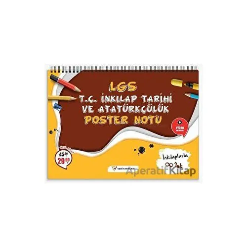 LGS T.C. İnkılap Tarihi ve Atatürkçülük Poster Notu - Kolektif - Veri Yayınevi